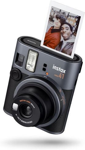 INSTAX mini 41 Instant Camera, Simple Operation with Auto Exposure, Built-in Flash, Selfie Lens, and Close up Mode,a Classic Design Camera which uses All mini Films Sold Separately in Kuwait