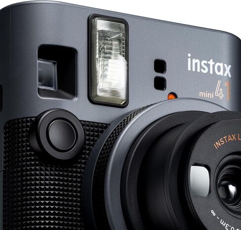 INSTAX mini 41 Instant Camera, Simple Operation with Auto Exposure, Built-in Flash, Selfie Lens, and Close up Mode,a Classic Design Camera which uses All mini Films Sold Separately in Kuwait