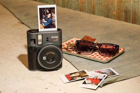 INSTAX mini 41 Instant Camera, Simple Operation with Auto Exposure, Built-in Flash, Selfie Lens, and Close up Mode,a Classic Design Camera which uses All mini Films Sold Separately in Kuwait