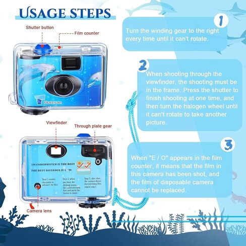 Fujifilm QuickSnap Waterproof 35mm Single Use Camera with Bonus Microfiber Cleaning Cloth... in Kuwait