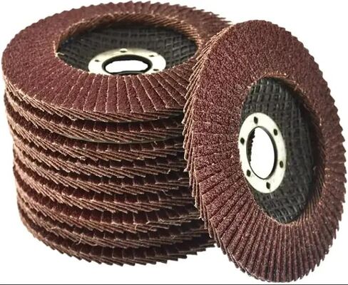 10 Pack 60 80 Grit Flap Discs 115mm 4.5" x 7/8" T27 for 4 1/2 Inch Angle Grinder Flap Wheels Heavy-Duty Grinding & Sanding Discs for Metal, Wood, Stainless Steel (Brown, 115, 60Grit, Medium) in Kuwait