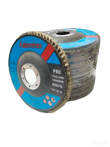 10 Pack 60 80 Grit Flap Discs 115mm 4.5" x 7/8" T27 for 4 1/2 Inch Angle Grinder Flap Wheels Heavy-Duty Grinding & Sanding Discs for Metal, Wood, Stainless Steel (Brown, 115, 60Grit, Medium) in Kuwait