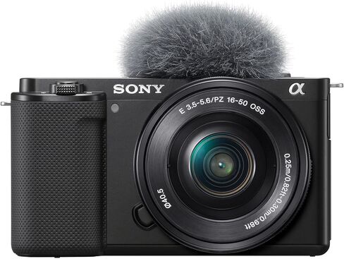 Sony Alpha ZV-E10 - APS-C Interchangeable Lens Mirrorless Vlog Camera Kit - Black (Renewed) in Kuwait