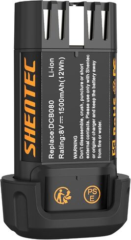 Shentec 2 Pack 2000mAh 8V Battery Compatible with DEWALT DCB080 | DCF680N1 DW4390 DCF680N2 DCF680G2 Pod Style Battery in Saudi Arabia