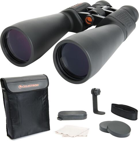 Celestron SkyMaster 15x70 Astronomy Binoculars for Stargazing and Deep-Sky | Ideal Balance of Power & Brightness, For Night Sky Long-Range Viewing, Multi-Coated BaK-4 Optics, Tripod Adapter & Carry Case in Kuwait
