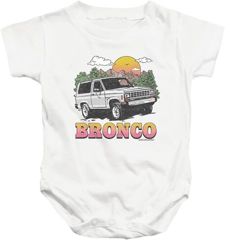 Popfunk Classic Ford Bronco in The Mountains Unisex Infant Snap Suit for Baby in Kuwait