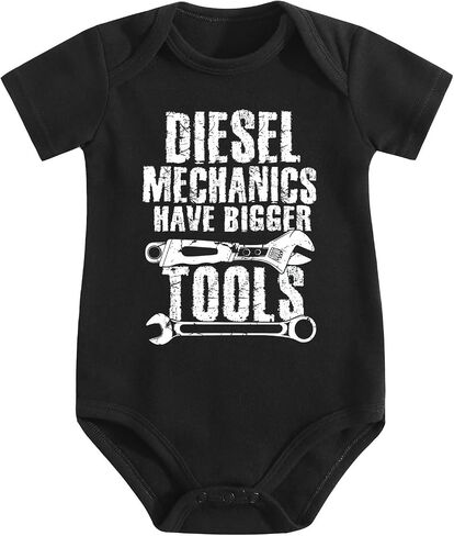 Baby Romper,Diesel Mechanics Have Bigger Tools,Adorable Whimsical Print Daily Clothing in Kuwait