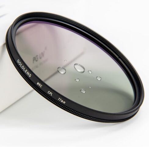 CPL Circular Polarizer Filter 36 Multi-Layer Coated, Ultra-Slim, Reduce Reflection Glare Enhance Contrast HD Optical Glass Polarizer Filter (62mm) in Kuwait