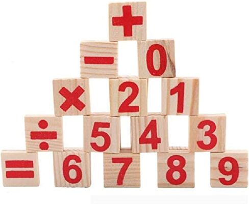 KUTOI Counting Number Blocks and Sticks | Montessori Toys for Kids Learning| Homeschool Supplies for Math manipulatives | Toddlers Educational Wooden rods with Storage Tray in Kuwait