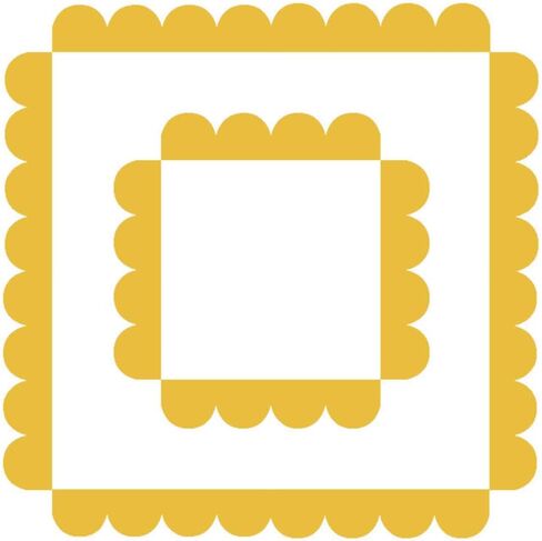 Yellow Wavy Line Wall Stickers Multi-Wave Border Edge Board Decor Scalloped DIY Wall Decals for Skirting Decoration Children's Room Baby Room in Kuwait