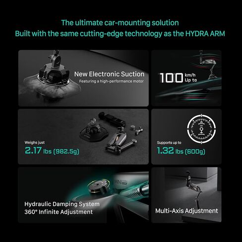 Tilta Hydra Alien Mini Master Kit – Desert Beige | for Vehicle-Mounted Cinematography | Compatible with DJI Action 3/4, Pocket 3, Insta360 X4/X3 | Hydraulic Damping | Shock Absorbers HDA-T15-E-DB in Kuwait