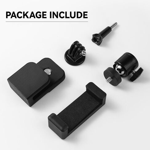 360° Adjustable Dual-Use Phone Holder,Tennis Net & Chain Fence Camera Mount | 360° angle adjustment | Fits phones & action cameras | Dual-use tennis net & chain-link | Standard 1/4"-20 screw interface in Kuwait