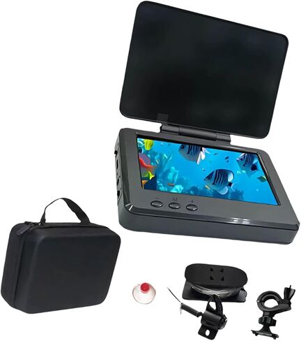 Portable Underwater Monitor with Adjustable Bracket and 195 Degree View for Clear Fish Observation Fishing Gear with Display in Kuwait