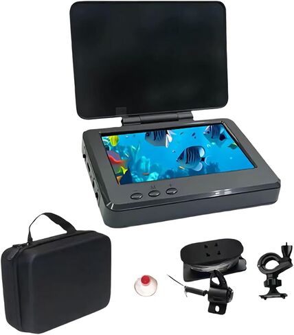 Portable Underwater Monitor with Adjustable Bracket and 195 Degree View for Clear Fish Observation Fishing Gear with Display in Kuwait