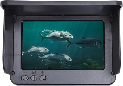 Diyeeni Underwater Fishing Camera, 1080P 5MP 195 Wide Angle Video Fish Finder, 5" HD Screen IP67 Water Proof Fishing Camera with 20m Cable for Fish in Kuwait