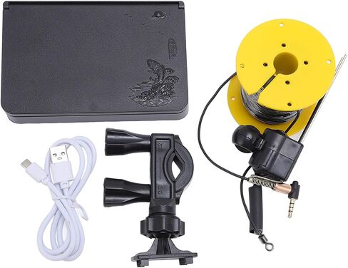 Diyeeni Underwater Fishing Camera, 1080P 5MP 195 Wide Angle Video Fish Finder, 5" HD Screen IP67 Water Proof Fishing Camera with 20m Cable for Fish in Kuwait