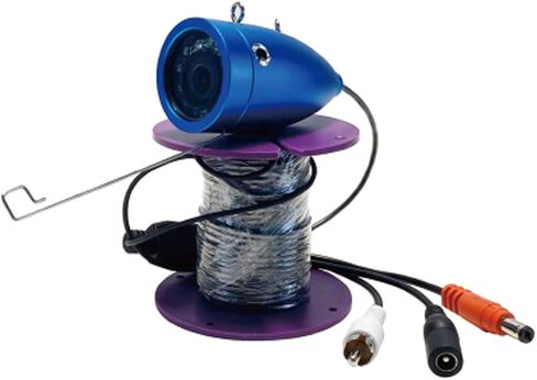 Drfeify 7 Inch Underwater Fishing Camera, 1000TVL High Strength Metal Camera with 92 Degree Viewing Angle and Adjustable LED Lights, 15 30M Cable for Ice Fishing and Freshwater Saltwater in Kuwait