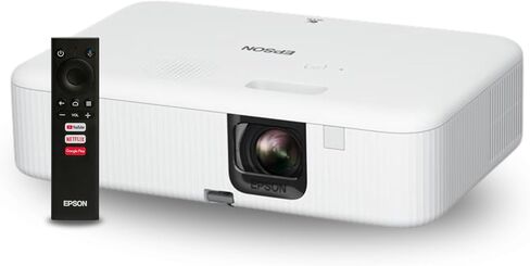 Epson EpiqVision Flex CO-FH02 Full HD 1080p Smart Streaming Projector | Android TV Wi-Fi and Bluetooth 3000 Lumens of Color and White Brightness 3-Chip 3LCD Technology for Home Theater Portable in Kuwait