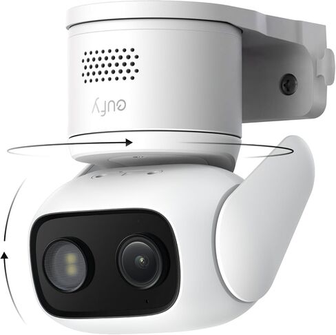 eufy Security Indoor/Outdoor Camera C31(2-Pack), IP66, No Subscription | Spotlight-Free Color Night Vision, 360° Coverage Pan &Tilt, AutoTracking, AI Human/Vehicle/Pet/Cry Detection, 24/7 Recording in Saudi Arabia