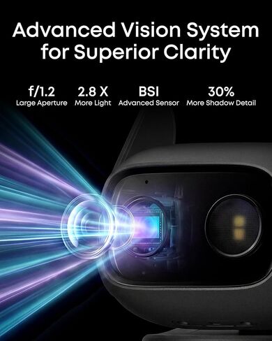 eufy Security Indoor/Outdoor Camera C31(2-Pack), IP66, No Subscription | Spotlight-Free Color Night Vision, 360° Coverage Pan &Tilt, AutoTracking, AI Human/Vehicle/Pet/Cry Detection, 24/7 Recording in Saudi Arabia