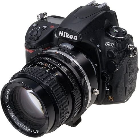 Fotodiox Pro Shift Lens Mount Adapter Compatible with Pentax 6x7 Lenses to Nikon F Mount Cameras in Kuwait