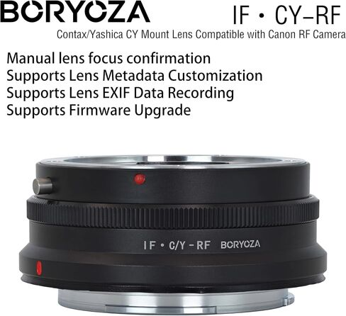 IF·CY-RF Chipped Focus Confirm Adapter Contax/Yashica CY Mount Lens Compatible with Canon RF Camera in Kuwait