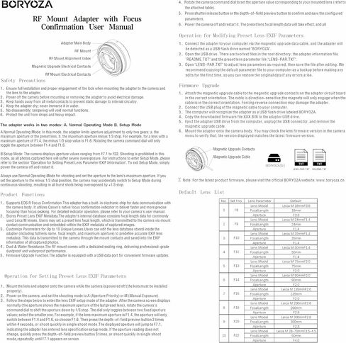 IF·CY-RF Chipped Focus Confirm Adapter Contax/Yashica CY Mount Lens Compatible with Canon RF Camera in Kuwait