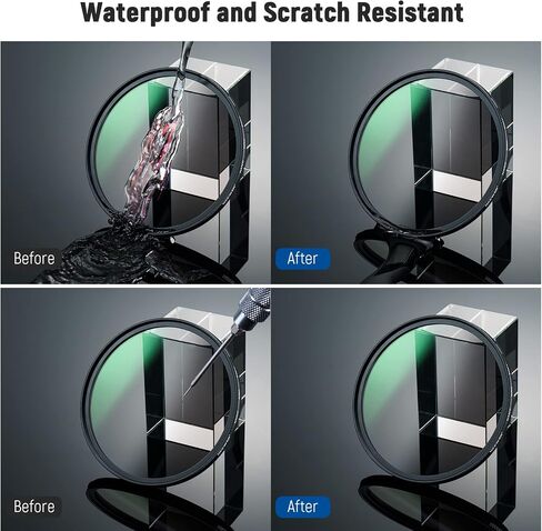 NEEWER 62mm HD Soft Gradient ND Lens Filter, GND8 3 Stop (0.9) Graduated Neutral Density Filter, 31 Layer Nano Coated/Water Repellent/Scratch Resistant/Anti Reflectivity for Balanced Light Proportion in Kuwait