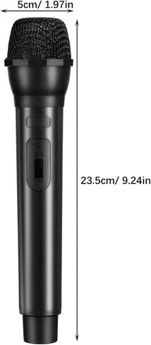 Milisten Microphone Prop, Fake Plastic Microphone Prop, Simulate Realistic Speech Mic for Karaoke Stage Costume & Party in Kuwait