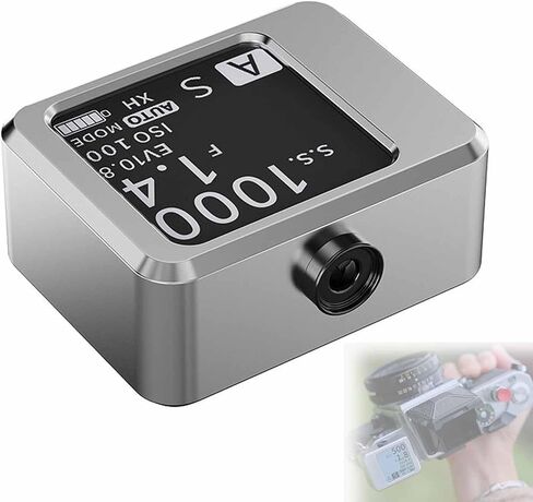 Vintage Film Light Meter, High Precision Ambient Light Meter, Integrated Button Design, OLED Dual-Mode Display, Ultra-Wide Range Fast Response for Analog Film Photography in Kuwait