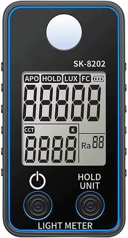 Color Temperature Tester, 0.5-300000 LUX High Precise Illuminance Meter, LED Illumination Test Meter Photometer, Photographic Luminance Measuring Device (SK-8202) in Kuwait