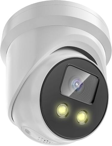 DS-2CD2386G2-ISU/SL 4K AcuSense Strobe Light and Audible Warning PoE Camera | 2.8mm Lens, Built-in Mic and Speaker, Human/Vehicle Detection, H.265+, 8MP Turret Network Camera, Compatible with HIK NVR in Kuwait