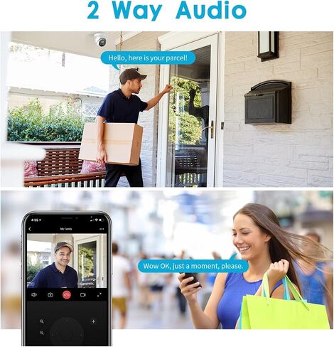 DS-2CD2386G2-ISU/SL 4K AcuSense Strobe Light and Audible Warning PoE Camera | 2.8mm Lens, Built-in Mic and Speaker, Human/Vehicle Detection, H.265+, 8MP Turret Network Camera, Compatible with HIK NVR in Kuwait