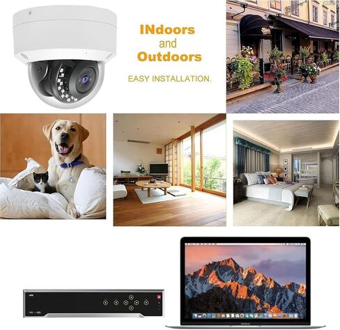 Real HD 5MP Vandal PoE IP Camera Outdoor, 2.8mm Wide Angle, H.265, 65ft IP67 Waterproof, Must Work with a NVR, Does not Work by Itself. in Kuwait