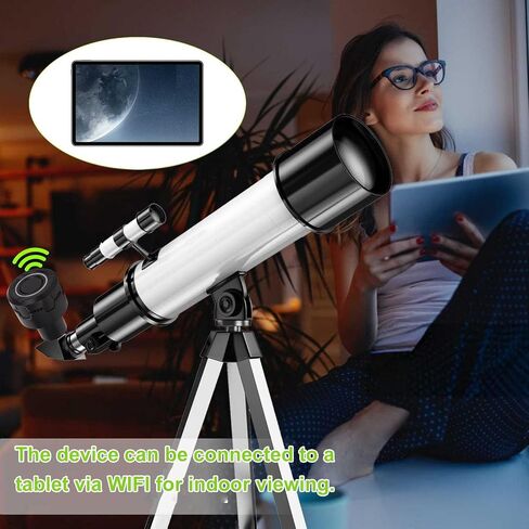 Eujgoov WiFi Electronic Eyepiece 4K, Wireless Digital Telescope Camera with Built in Battery, 5MP CMOS 1.25 Inch Eyepiece Camera for Astronomy Astrophotography Bird Watching, Fits in Kuwait