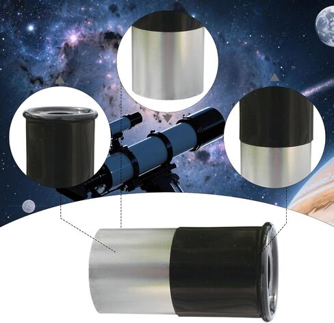 Telescope Eyepiece Lens Astronomy H20mm Lens 0.965 Inch Metal Accessory Replacement Clear Image Lightweight Build Suitable for Observation in Kuwait
