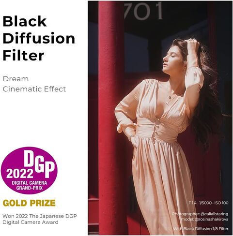 67mm Black Diffusion 1/4 & 1/8 Lens Filter Kit (2 Pcs) Creates Cinematic Effect for Image & Video in Kuwait