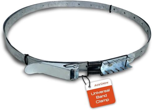AceCrew Dust Collector Band Clamp One-Size-Fits-Most 11-1/2" to 24-1/2" Hose Clamp Stainless Steel Dust Strap in Kuwait