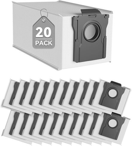20Pcs Replacement Dust Bags for DXC1200 Vacuum Dustpan | 2.9L Large-Capacity Disposable Bags For DXC1200, Designed For Easy, Mess-Free Dust Disposal in Kuwait
