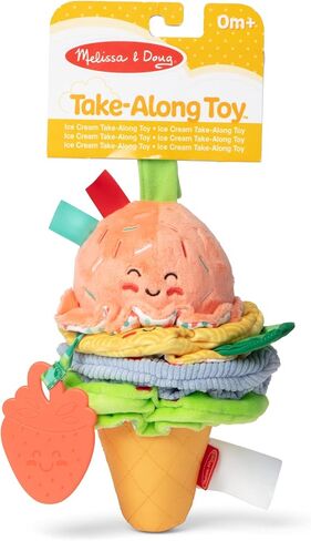 Melissa & Doug Ice Cream Take-Along Clip-On Infant Toy with Sound and Vibration in Kuwait
