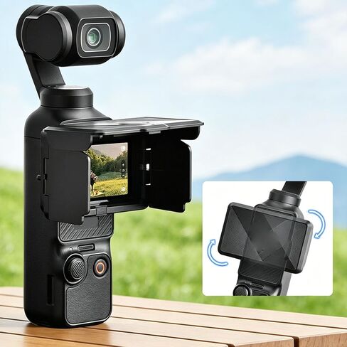 GOWENIC Foldable Screen Sun Hood for OSMO 3, with ABS Material Sunshade Protector, Blocks Sunlight and for Enhanced Visibility in Kuwait