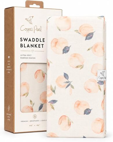 Copper Pearl Swaddle Blankets for Newborns | Soft Stretchy Receiving Blankets for Boys and Girls | Large 46 x 46 Inch Baby Blankets | Lightweight and Breathable Swaddles | Caroline in Kuwait