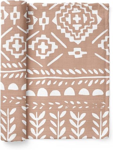 Swaddles for Newborns Muslin Swaddle Blankets - Breathable Soft Newborn Receiving Floral Blanket Baby Essentials | 47 x 47 Cotton - (Garden Floral) White in Kuwait