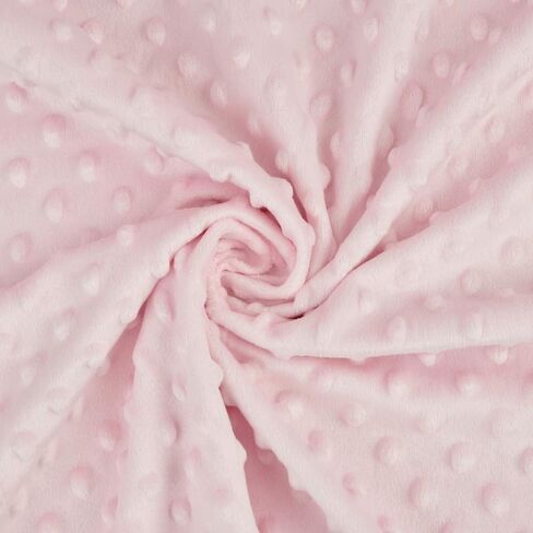 American Baby Company Heavenly Soft Minky Dot 3-Piece Mini/Portable Crib Bedding Set, Pink, for Girls in Kuwait