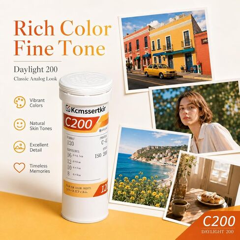 Color Negative Film, 120 Roll Film,SHD 200, ISO200,120film. in Kuwait