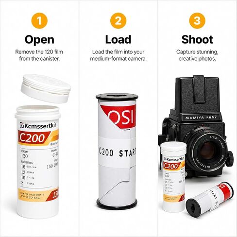 Color Negative Film, 120 Roll Film,SHD 200, ISO200,120film. in Kuwait