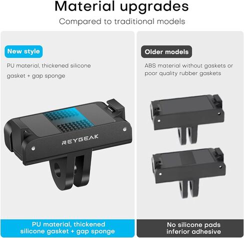 REYGEAK Quick Release Mount for DJI OSMO 360/Action 5 Pro/4/3,Magnetic Adapter Mount with Dual-Claws for DJI Osmo Action Accessories(2 Pack) in Kuwait