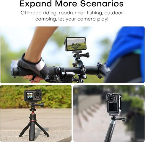 REYGEAK Quick Release Mount for DJI OSMO 360/Action 5 Pro/4/3,Magnetic Adapter Mount with Dual-Claws for DJI Osmo Action Accessories(2 Pack) in Kuwait