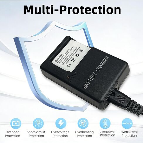 EN-EL10 Battery Charger Compatible with Nikon Coolpix S200, S202, S203, S210, S220, S230, S3000, S4000, S570, S520, S510, S500, S5100 Digital Cameras, Replacement for Nikon MH-63 Charger in Kuwait