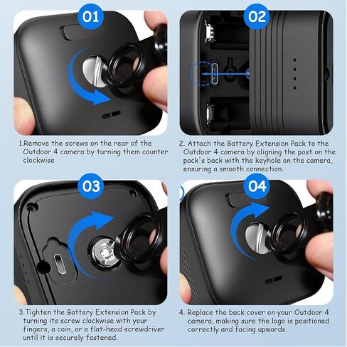 Battery Extension Pack for Blink Outdoor 4 & Outdoor 2K+, 4 PCS Batteries in Kuwait